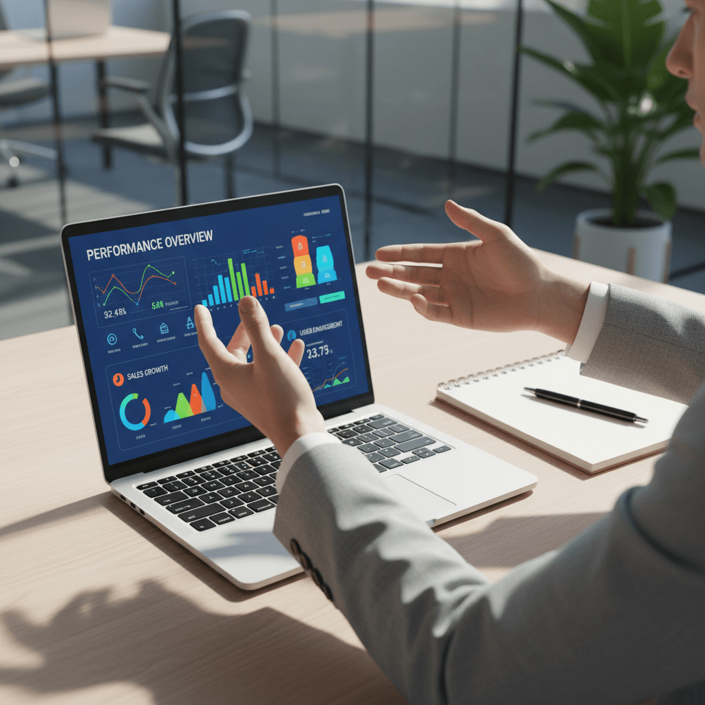 Performance metrics and analytics dashboard review
